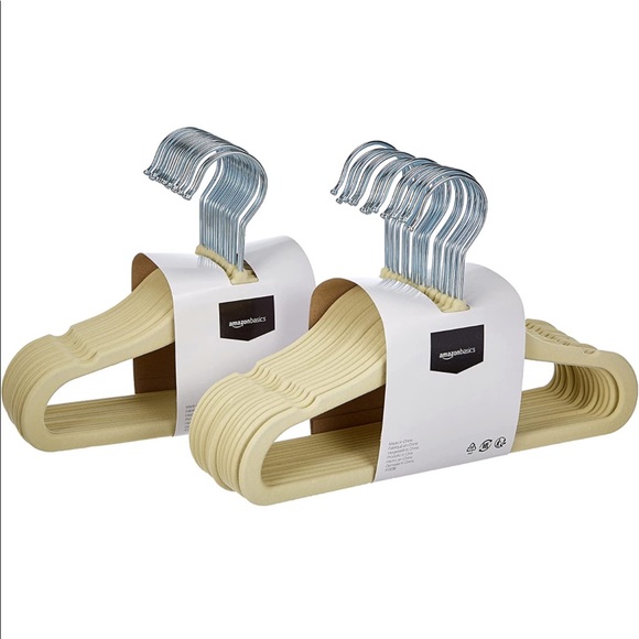 Amazon Basics Kids Velvet Non-Slip Clothes Hangers NWT - Picture 3 of 3